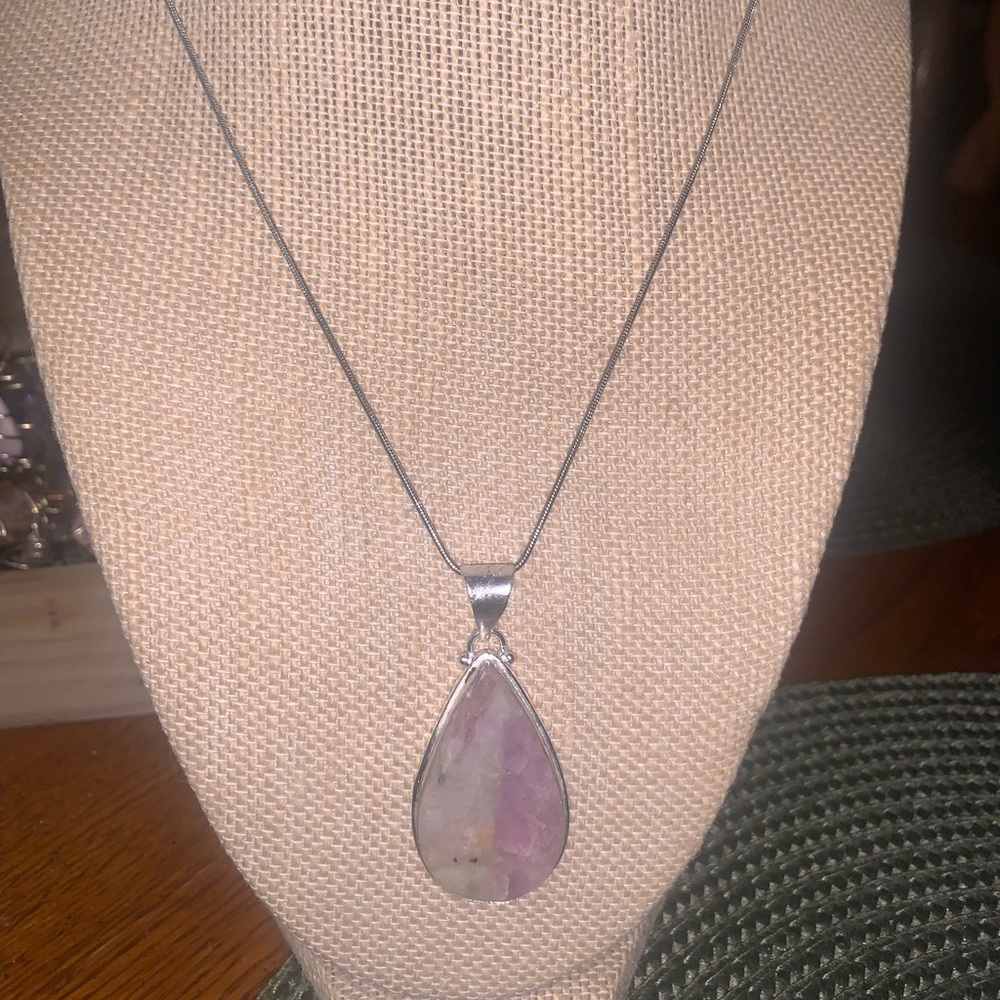 Bright Kunzite Statement Necklace - image 2